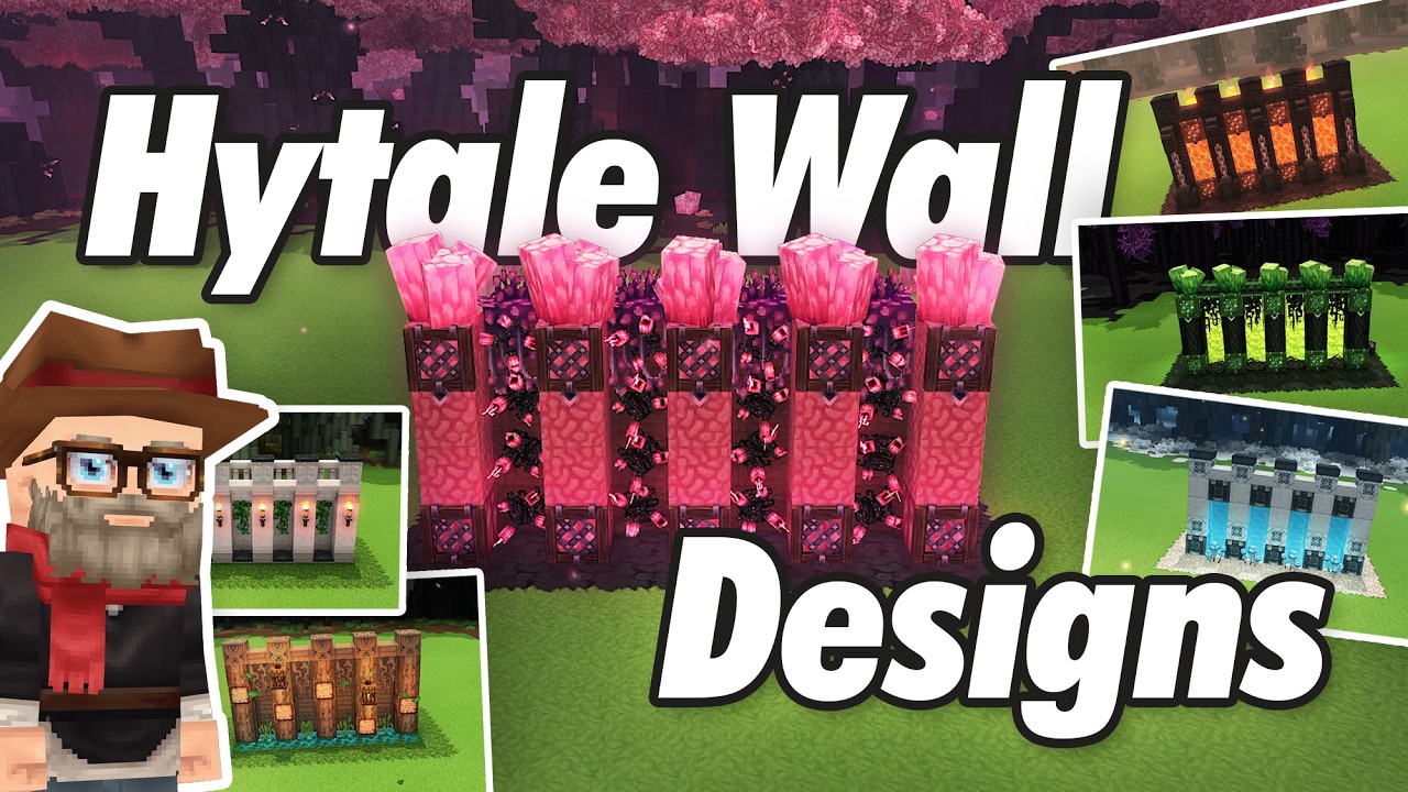 10 Hytale Wall Designs