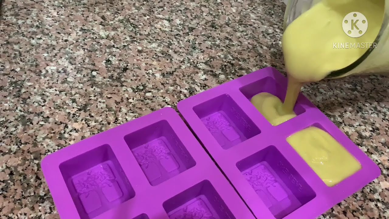 #صناعة_الصابون_النابلسي_بالخلاط                         على البارد  Making soap with a mixer