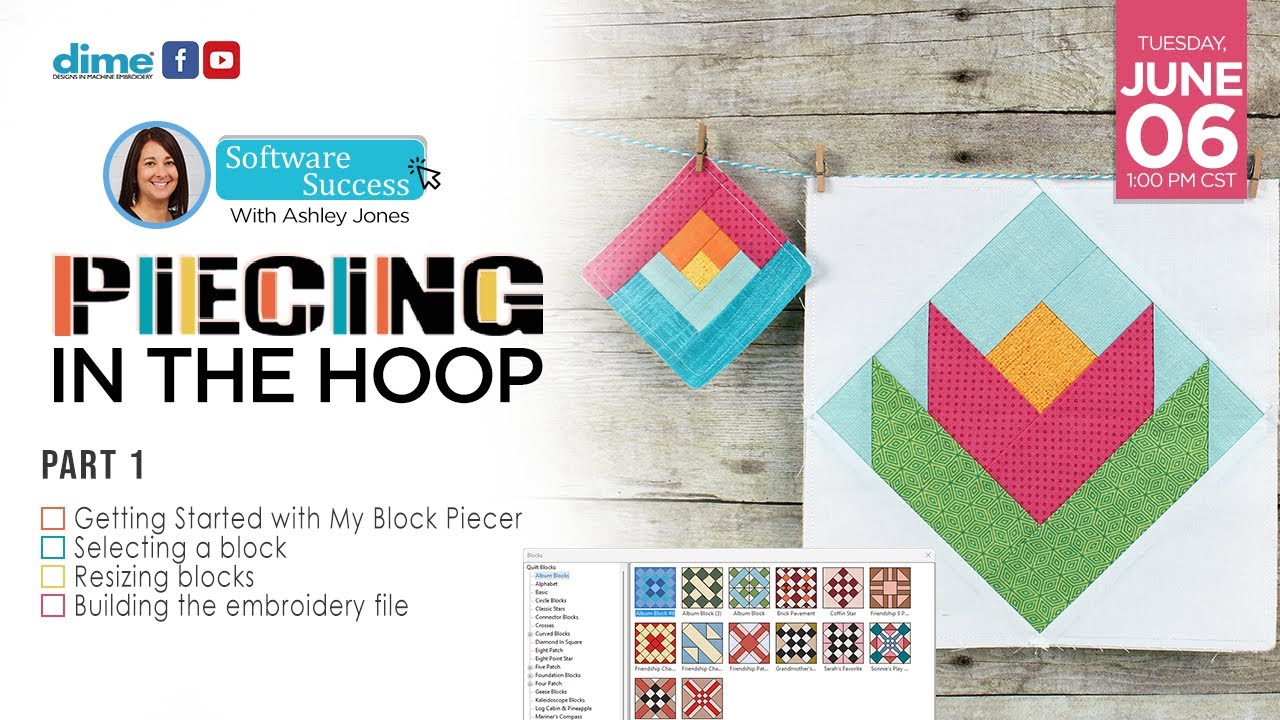 Piecing in the Hoop | Software Success