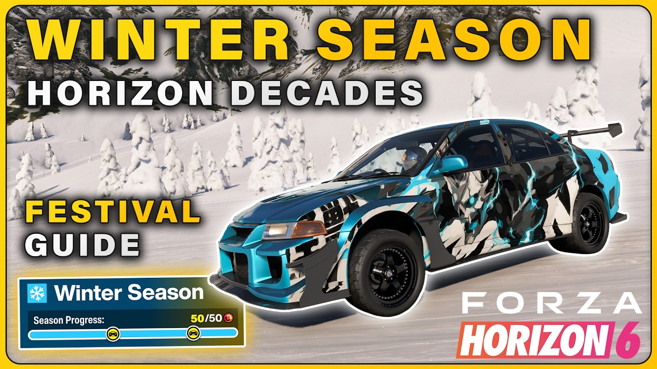How to Complete WINTER Season Challenges | Horizon Decades Festival Playlist ► Forza Horizon 6