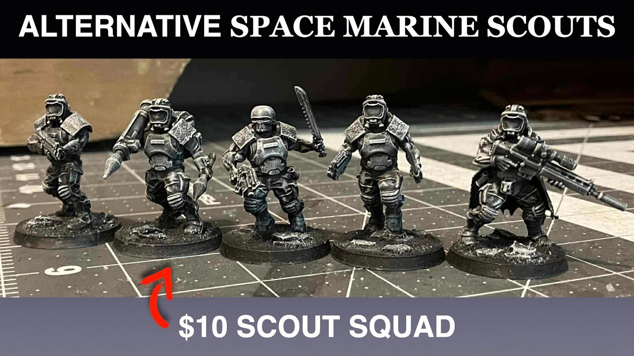 АЛЬТЕРНАТИВНЫЕ Разведчики космического десанта Warhammer 40K - Обзор миниатюр Wargames Atlantic S...