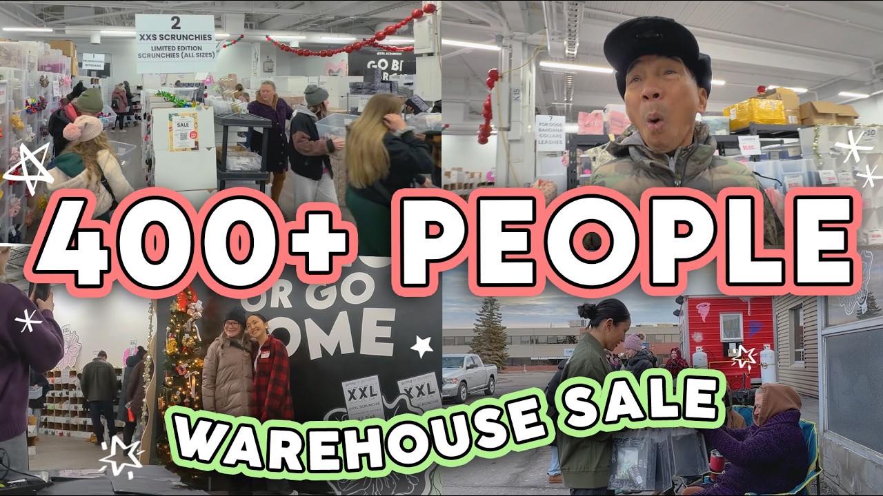 HOSTING A HOLIDAY WAREHOUSE SALE PT 2 ❤️ 400+ People Came 🤯 Small Business Diaries ✨