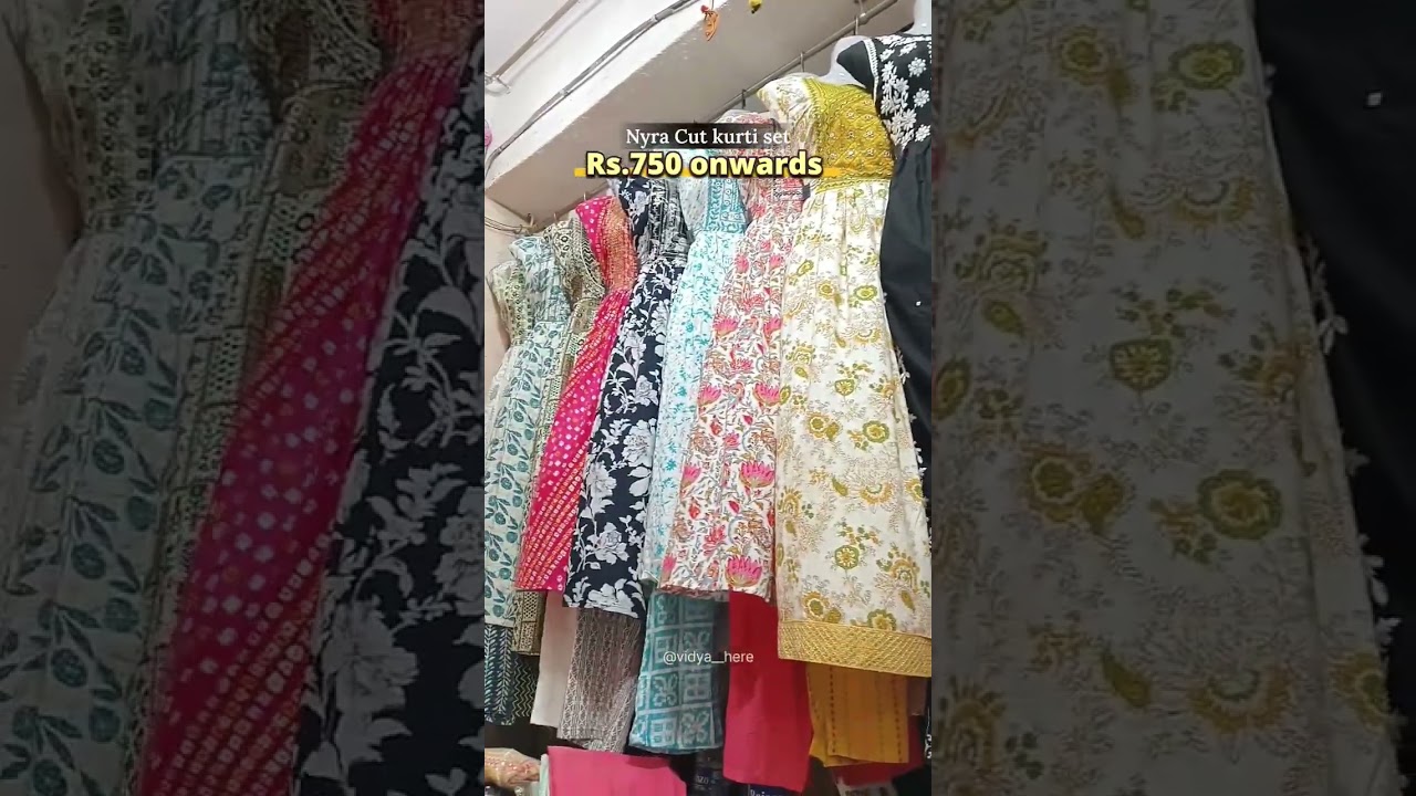 Thane street market | Best Ethnic Wear in Thane Gaondevi Market #youtubeshorts #shorts