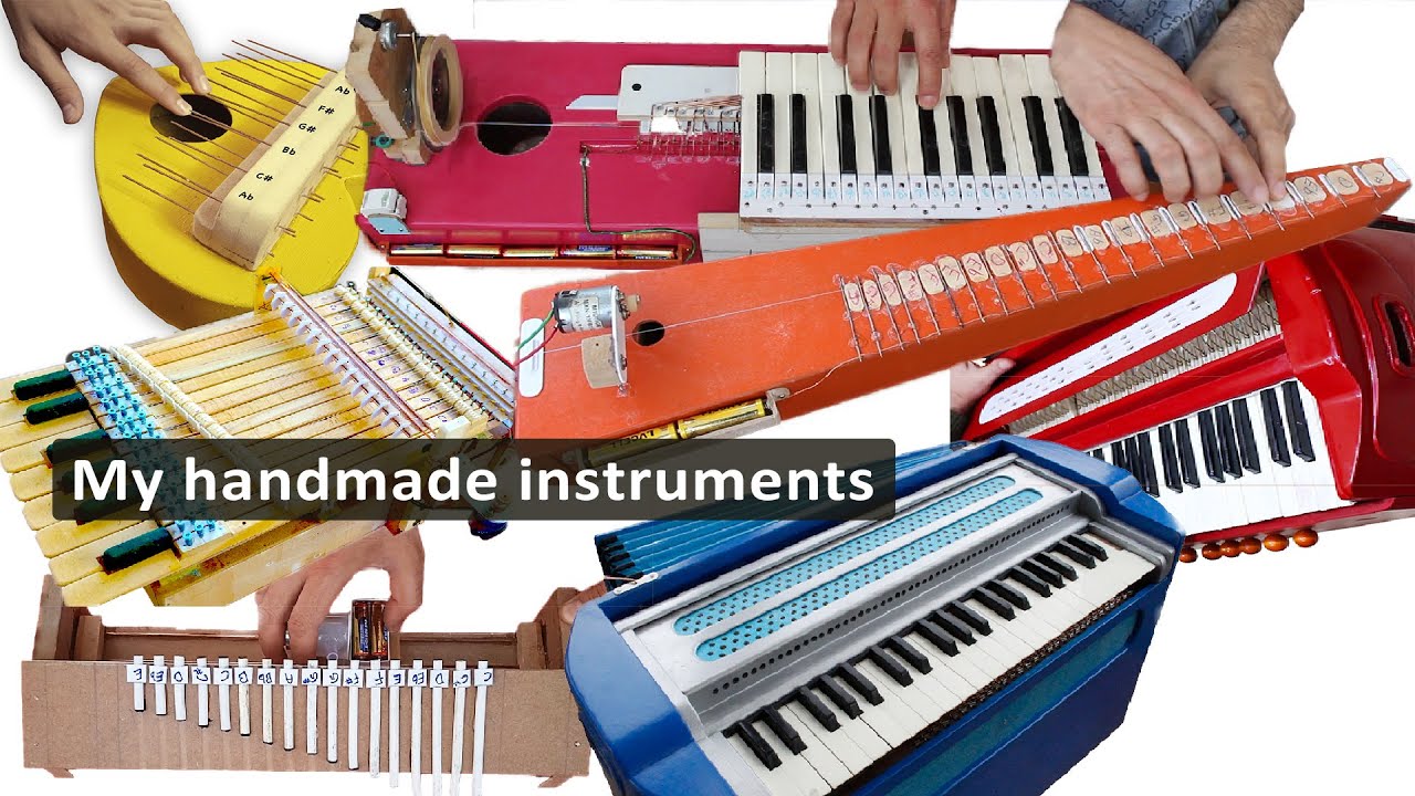 A musical with instruments that I made myself वाद्य यंत्रों के साथ एक संगीत जिसे मैंने खुद बनाया है