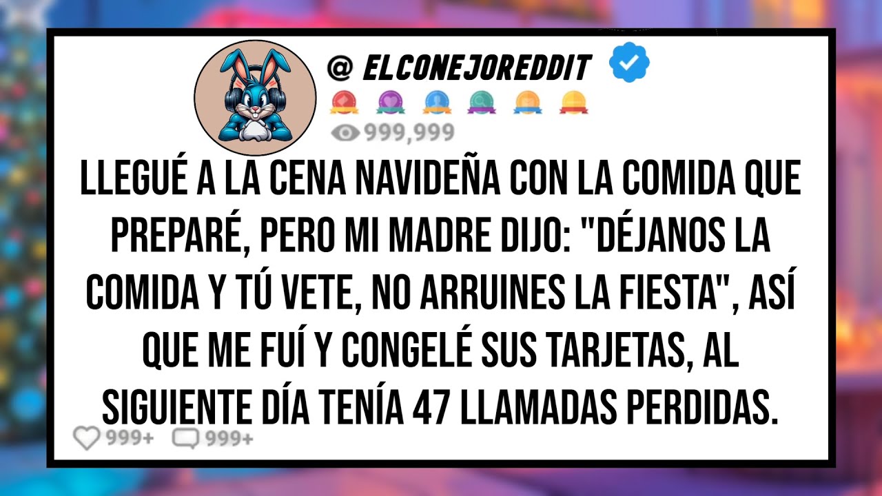 Fui a la Cena Navideña Con la Comida Pero Mi MADRE Dijo: 