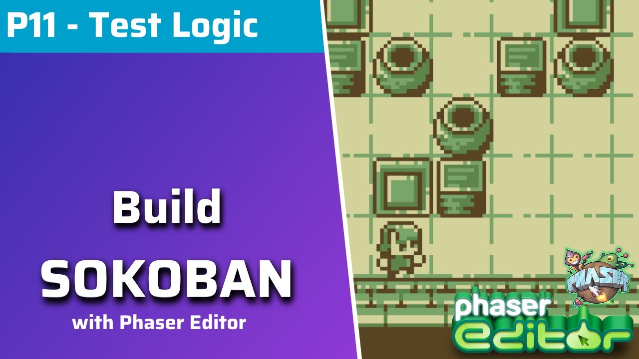 Phaser Sokoban – тестирование логической машины Sokoban