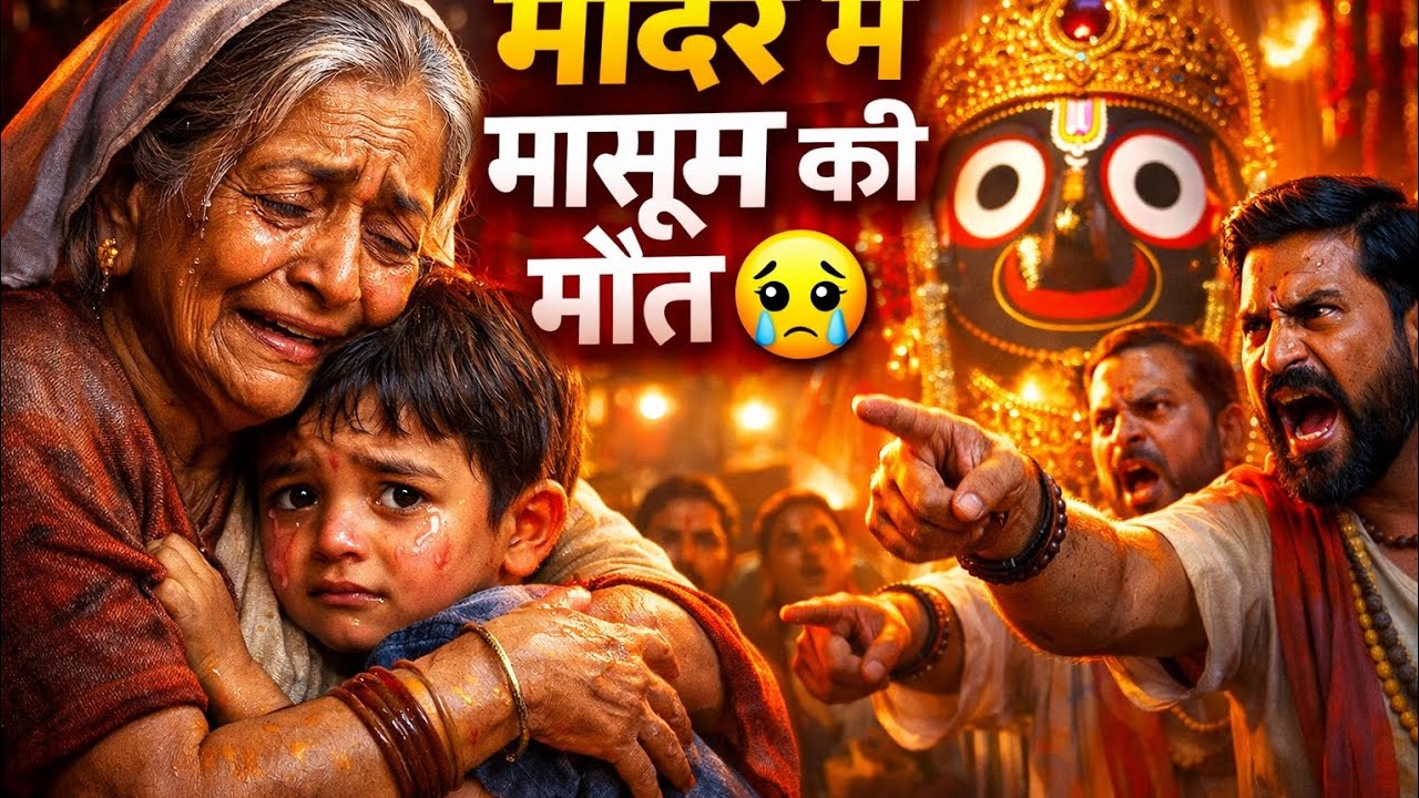 😢 जगन्नाथ मंदिर में मासूम की मौत | एक दादी पर लगा चोरी का आरोप | Heart Touching Story