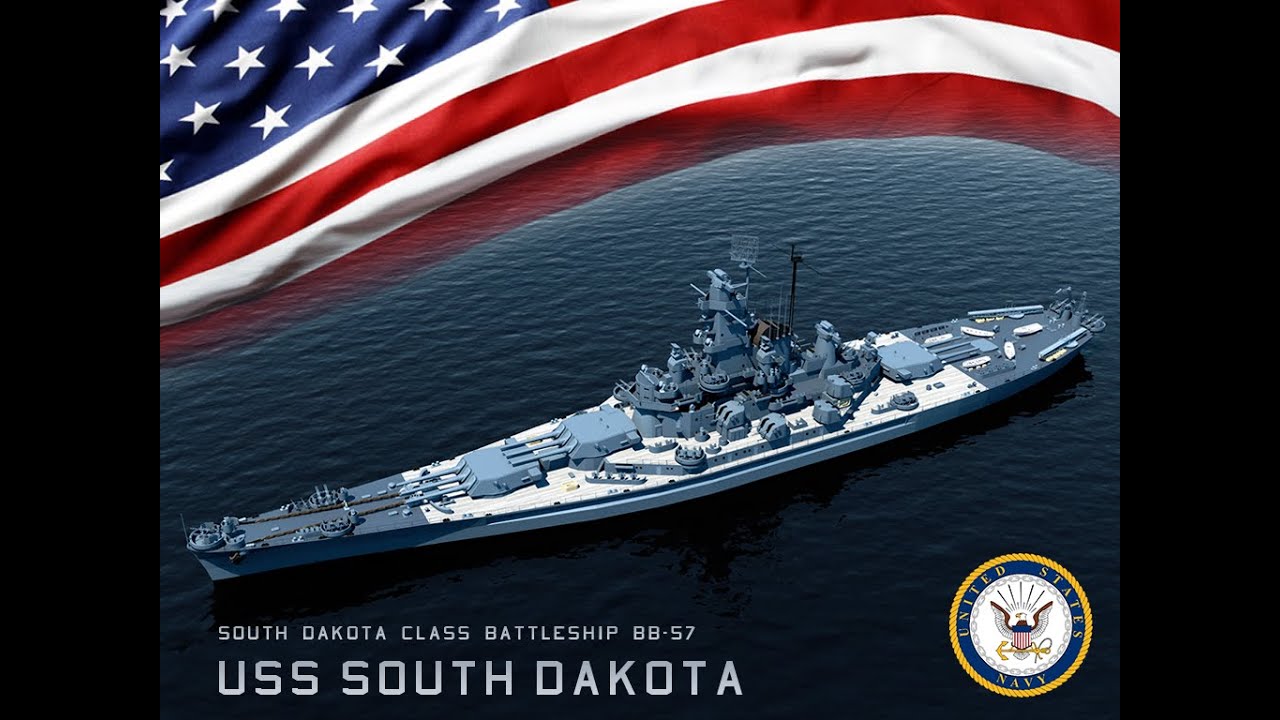 【Navalart】BB-57 USS South Dakota | Launch Trailer