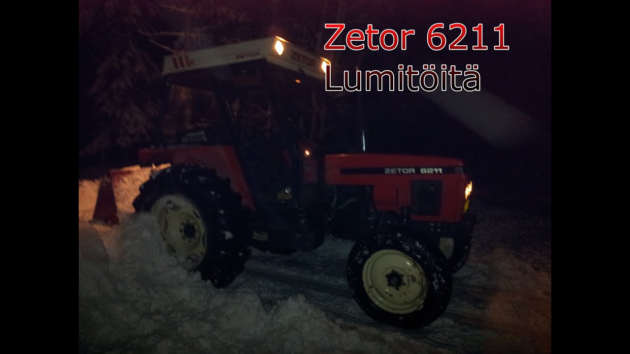 Zetor 6211 lumitöitä