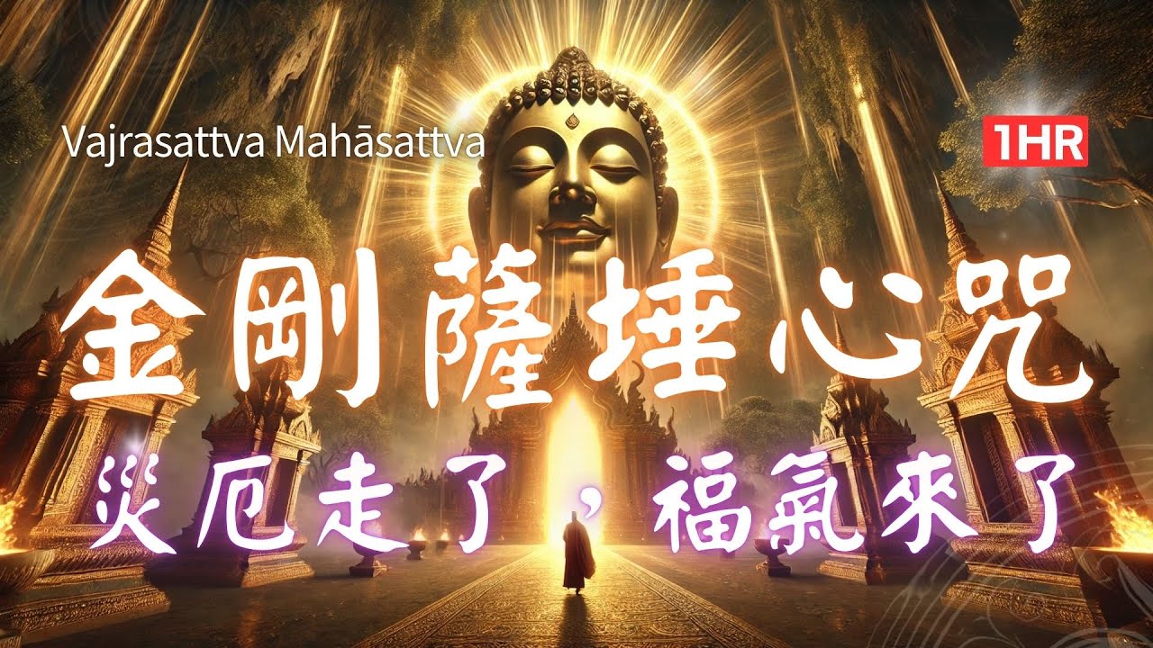 1hrs 金剛薩埵六字心咒， 這一咒，破除一切業障，讓心靈如金剛般堅固！ Vajrasattva Mantra #金剛薩埵六字真言  금강살타 육자진언 #金剛薩埵  #こんごうさった #금강살타