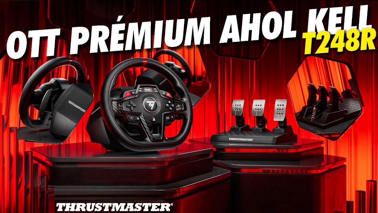 Belépő szint, de még milyen belépő! Thrustmaster T248R bemutató!
