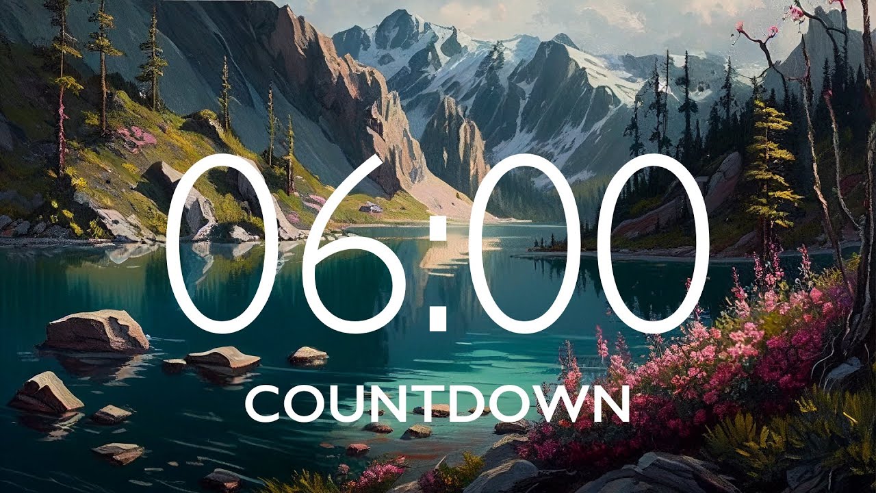 6 Minute Timer with Relaxing Music and Alarm