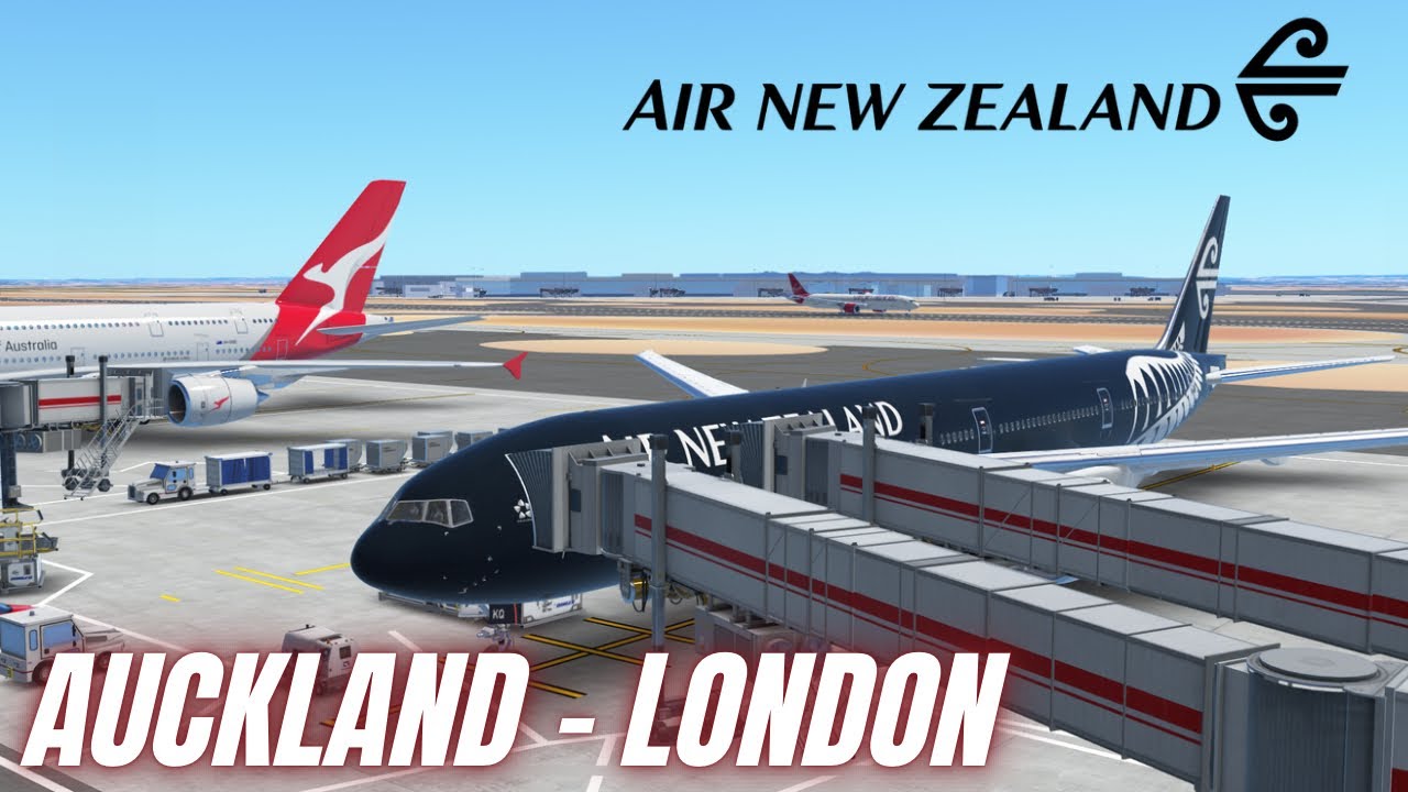 Infinite Flight Multiplayer | Flying for 20 Hours | Air New Zealand Boeing 777 AUCKLAND - LONDON