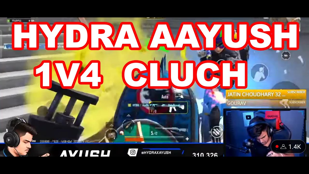HYDRA ! AAYUSH 1 V 4 CLUCH !HYDRA AAYUSH !OP CLUCH