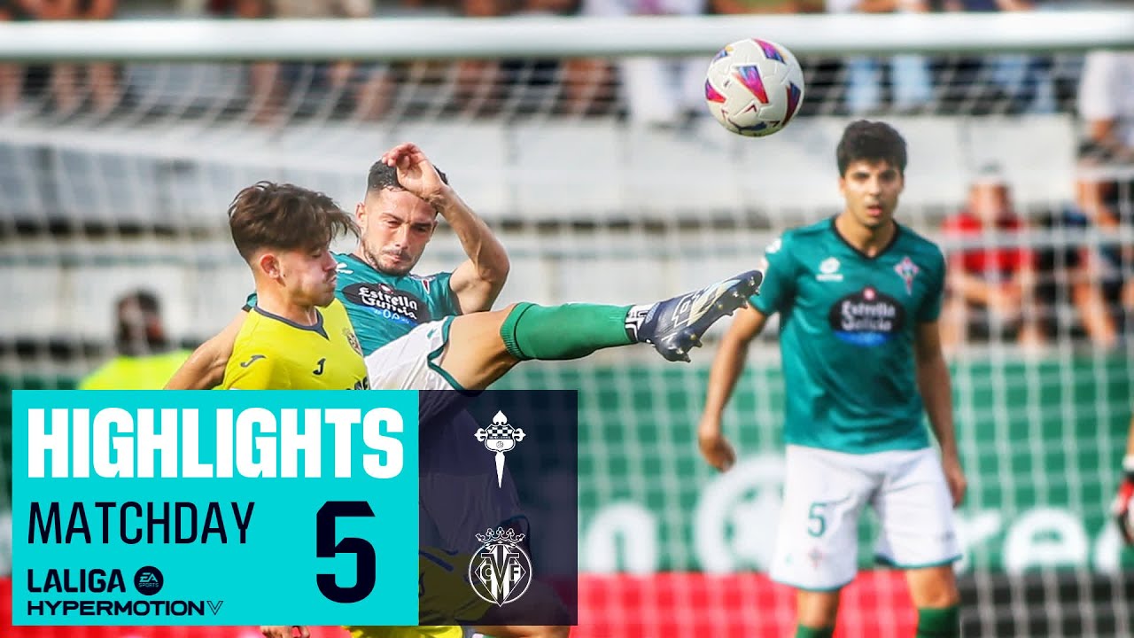 Highlights Racing Club Ferrol vs Villarreal B (2-2)