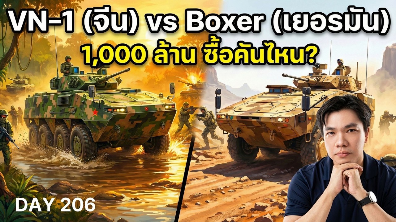 งบ 1,000 ล้าน! ได้รถจีน 16 คัน หรือ รถเยอรมัน 2 คัน? เทียบชัดๆ VN-1 vs Boxer