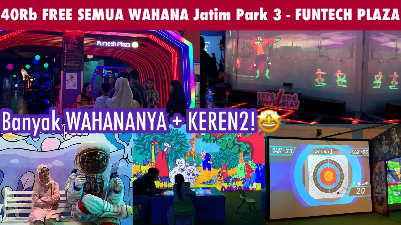 JATIM PARK 3 CUMA 40RB‼️GRATIS Semua Wahana! FUNTECH PLAZA