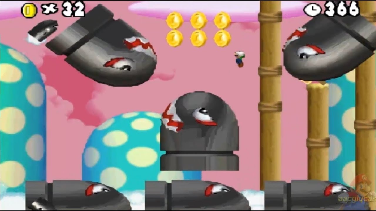 Newer Super Mario Bros DS 100% World 7: Cirrus Heavens