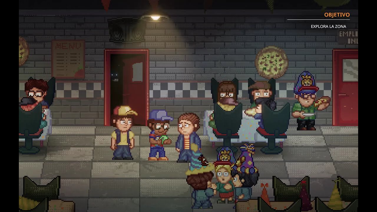 Jugando a fnaf into the pit!
