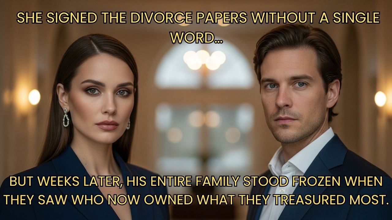 SHE SIGNED THE DIVORCE PAPERS IN SILENCE — THEN SHOCKED HIM BY BUYING HIS FAMILY ESTATE