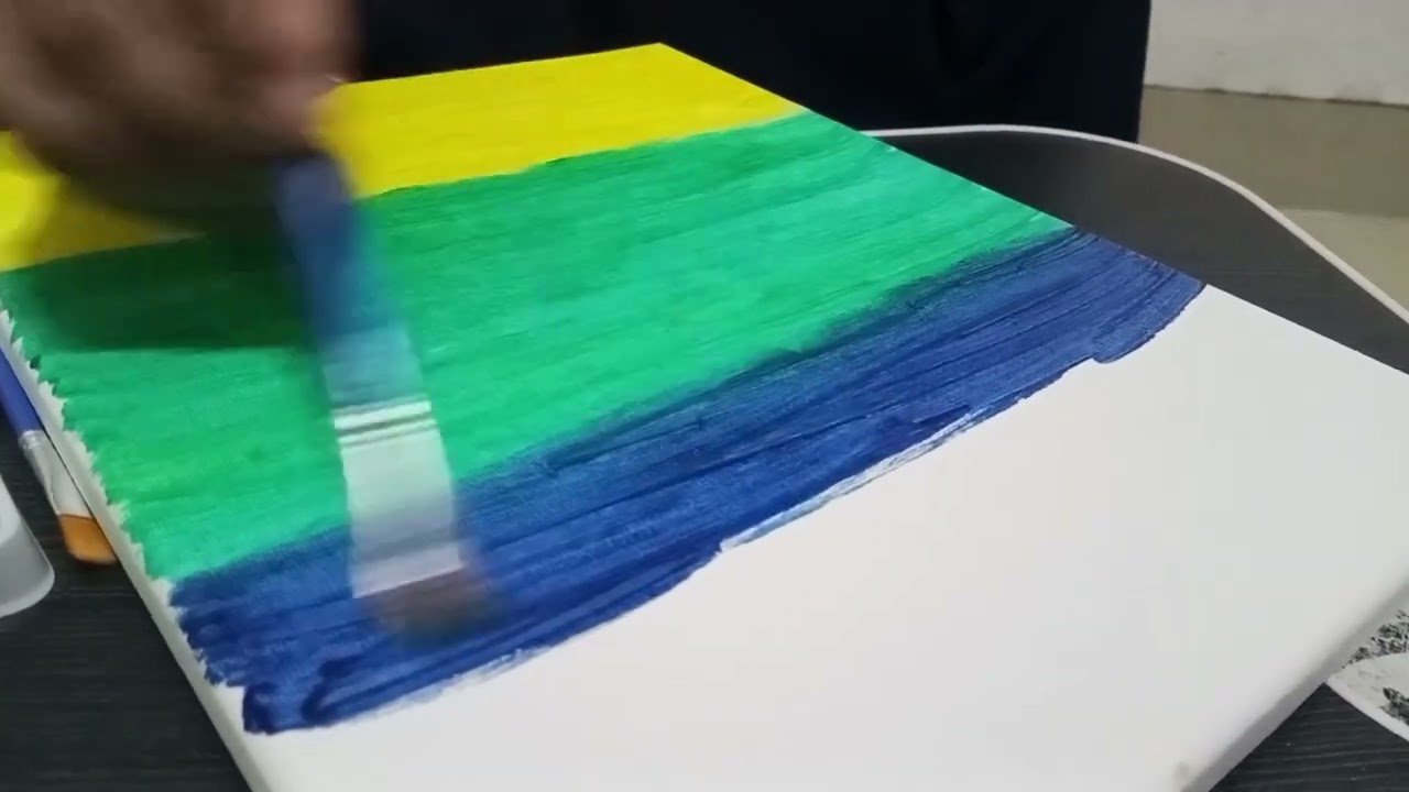 Tugas UAS Seni Rupa Melukis di Kanvas