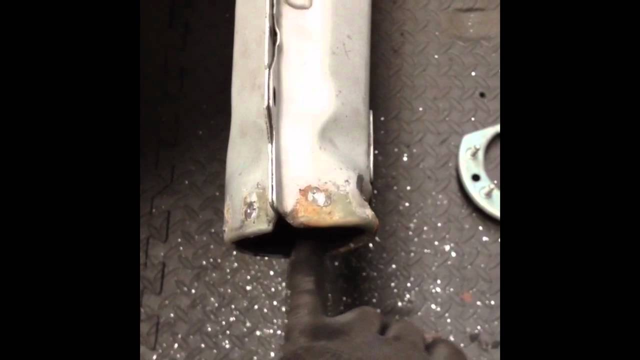 BMW E46 M3 chassis leg repair and end plate replace