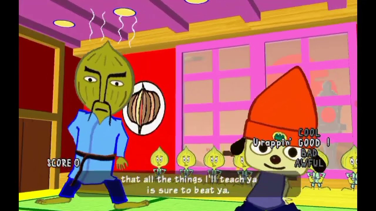 Gameplay de parrapa the rapper emulador ppsspp link en los  comentarios
