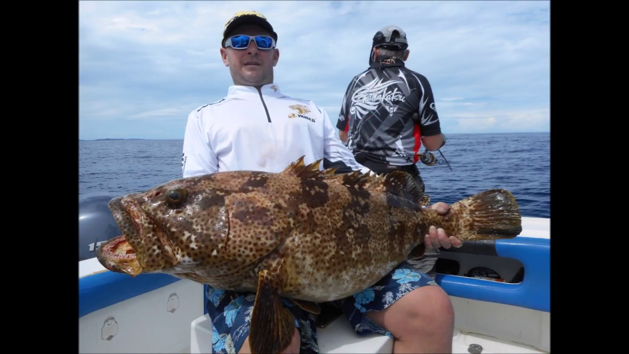 hearty rise monster game et exo jig en action à Madagascar. peche en mer.