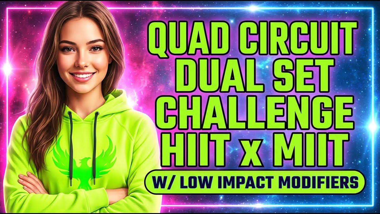 🚀 Push Your Limits! 39 Min HIIT x MIIT Quad Circuit Challenge (Low Impact Options) 💪