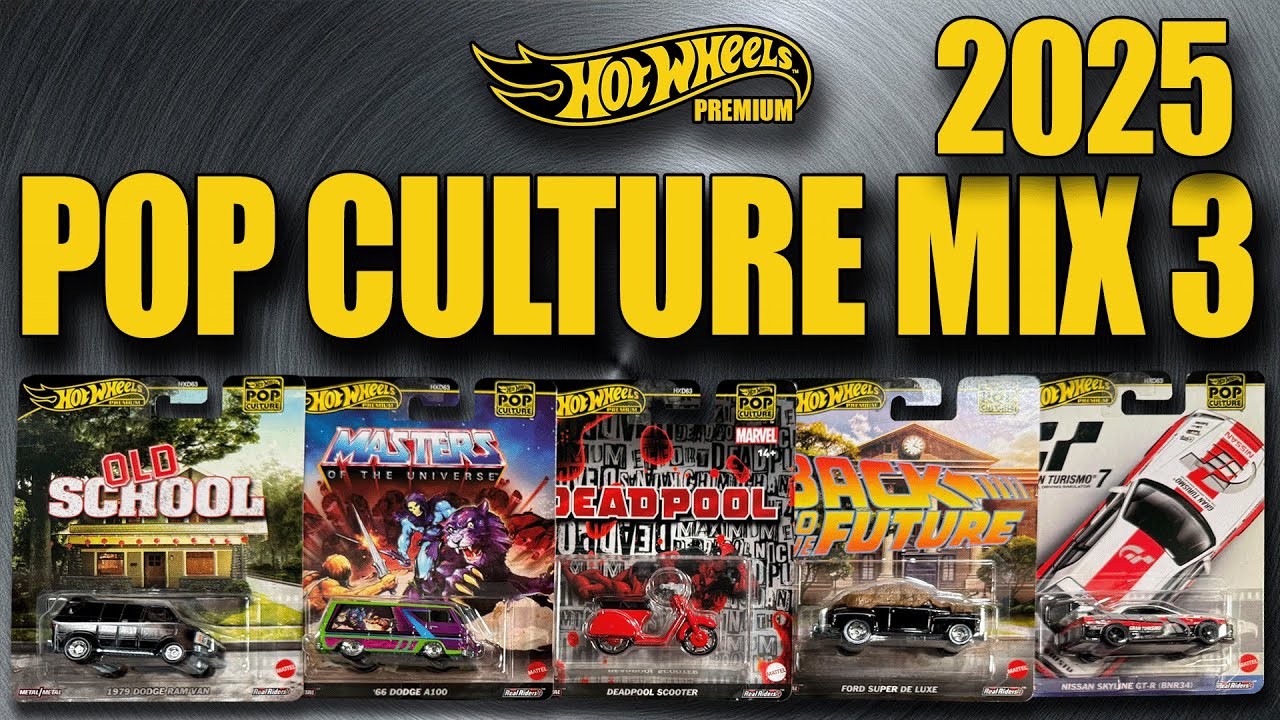 Unboxing 2025 Hot Wheels POP CULTURE Mix 3!
