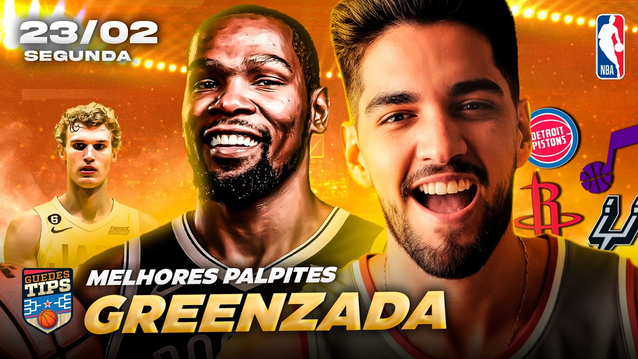 PALPITES DA NBA PARA HOJE 23 02 2026 (SEGUNDA-FEIRA) + BILHETE PRONTO