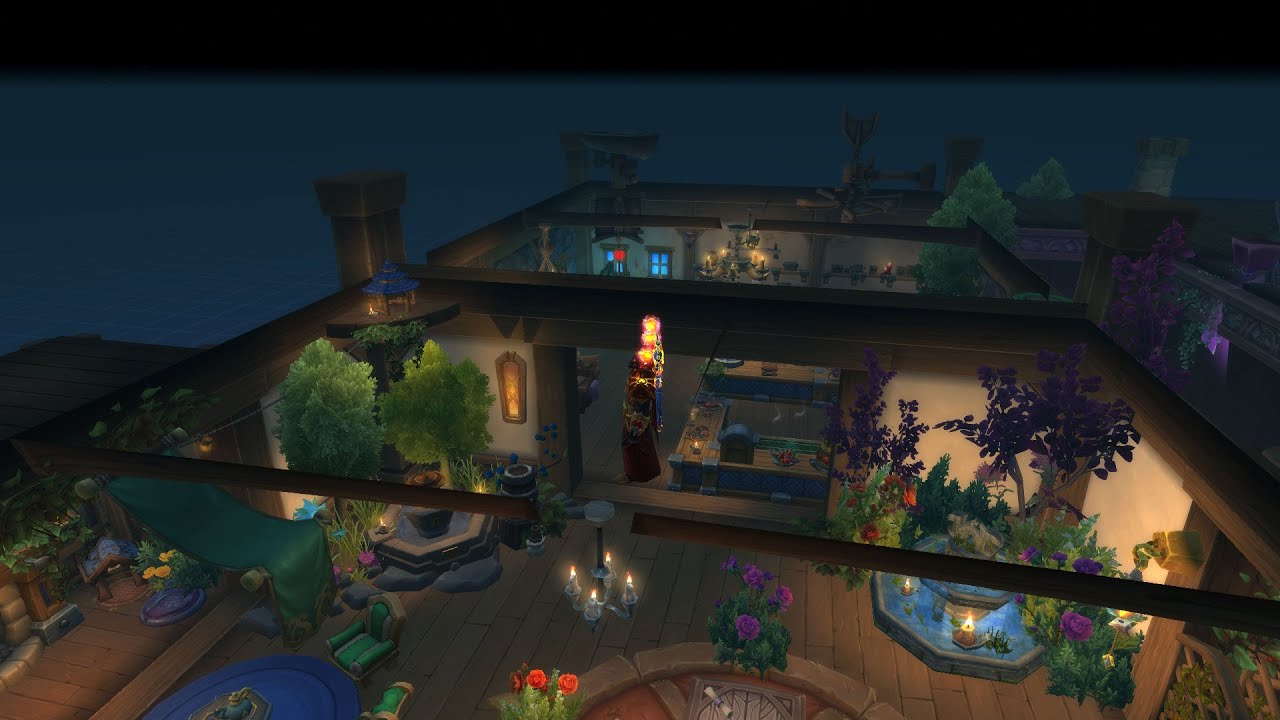 World of Warcraft Housing : pass through the walls and walk on the roof. (2)
