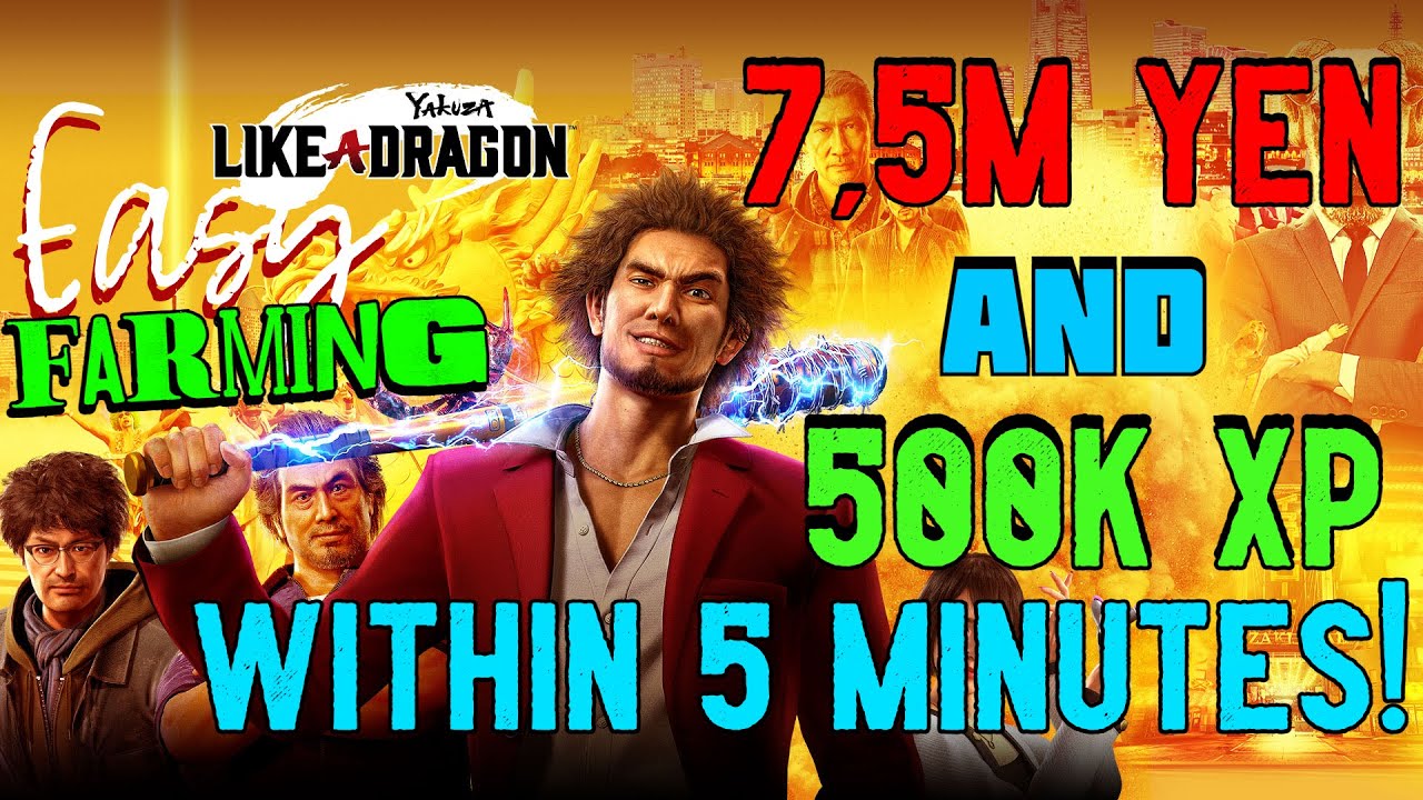 Yakuza 7: Shotenbori Battle Arena Ultimate Farming Guide (7,5M Yen + 500k XP within 5 minutes)