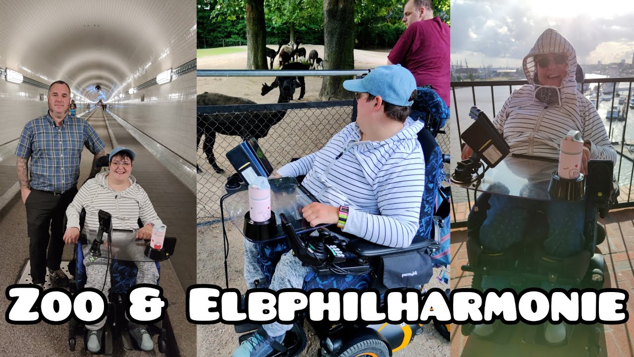 Vanessa in Hamburg⚓♿ Teil 1Elbphi & Hagenbeck #rollstuhlerlebnisreisen #hamburgistfüralleda #animals