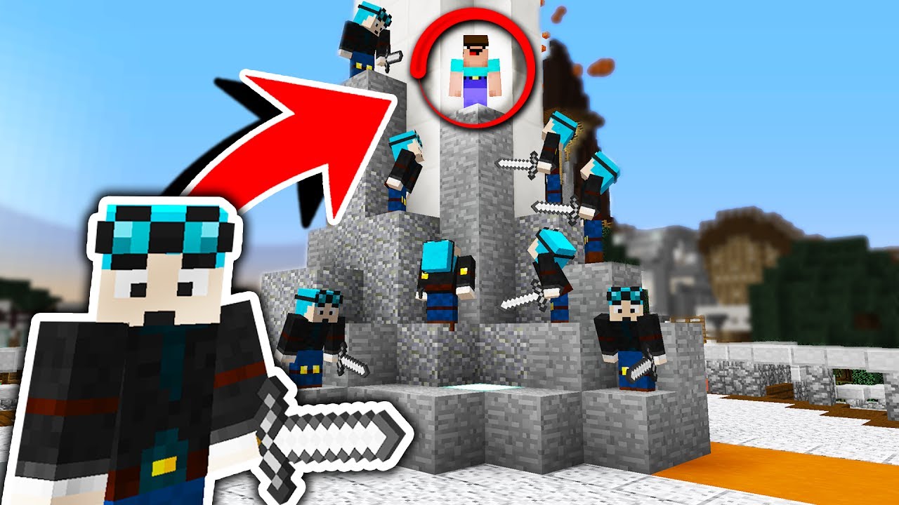 10 DANTDM's vs 1 NOOB! (Minecraft Murder Mystery Challenge) with PrestonPlayz