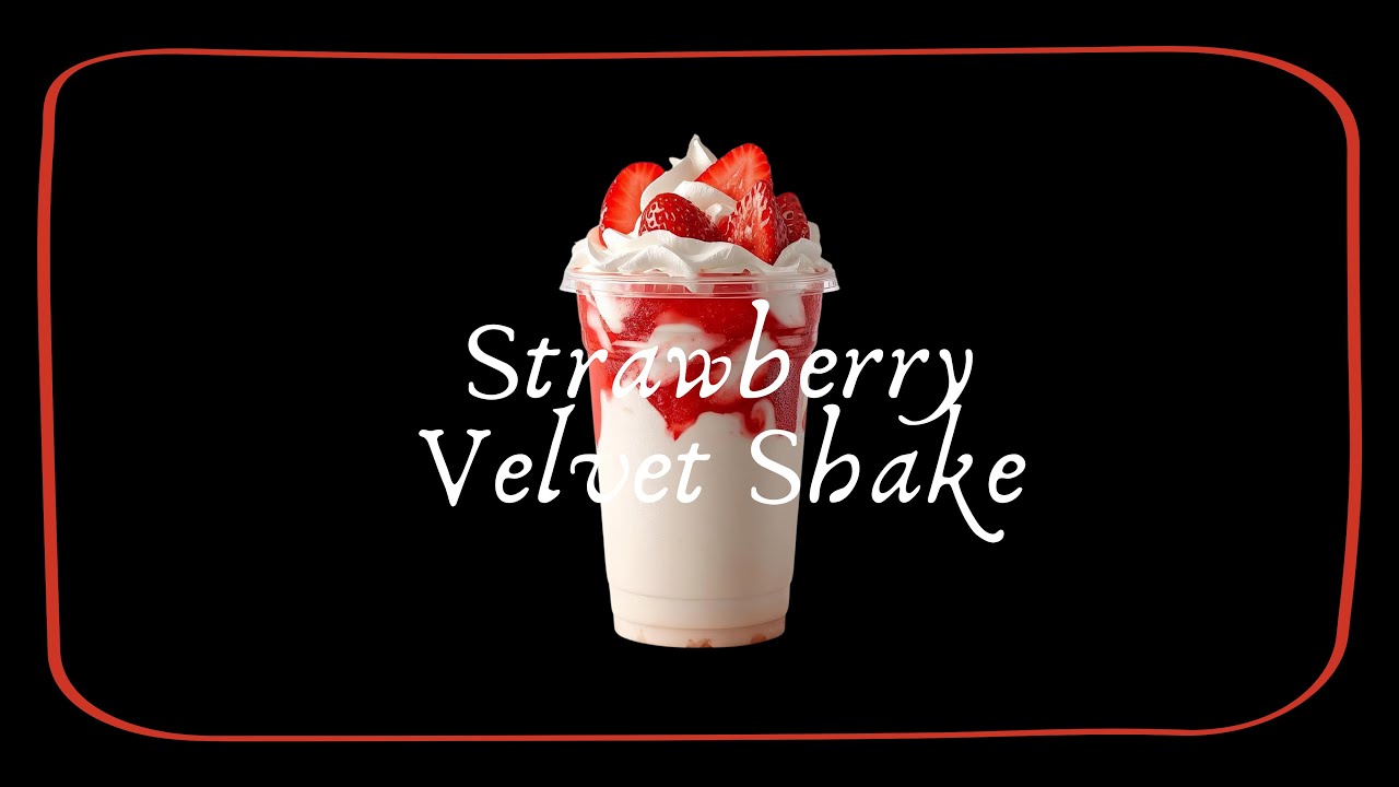 Strawberry Velvet Shake 🍓