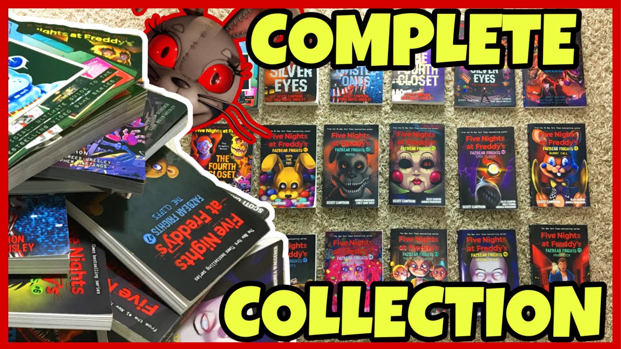 Моя ПОЛНАЯ коллекция книг FNAF 2015-2022 (18 КНИГ)