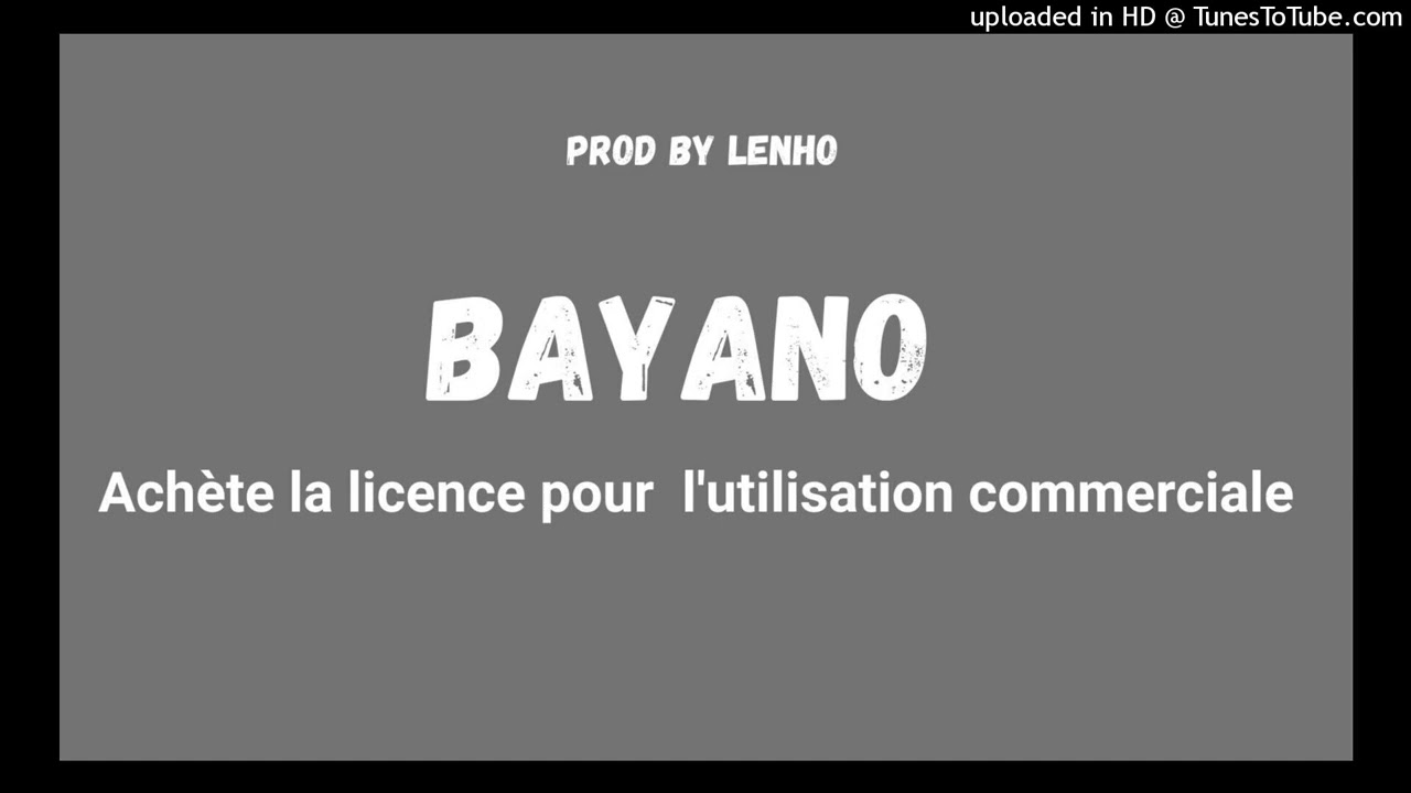 Instrumental type Beat  Ntcham '' BAYANO '' Prod By Lenho