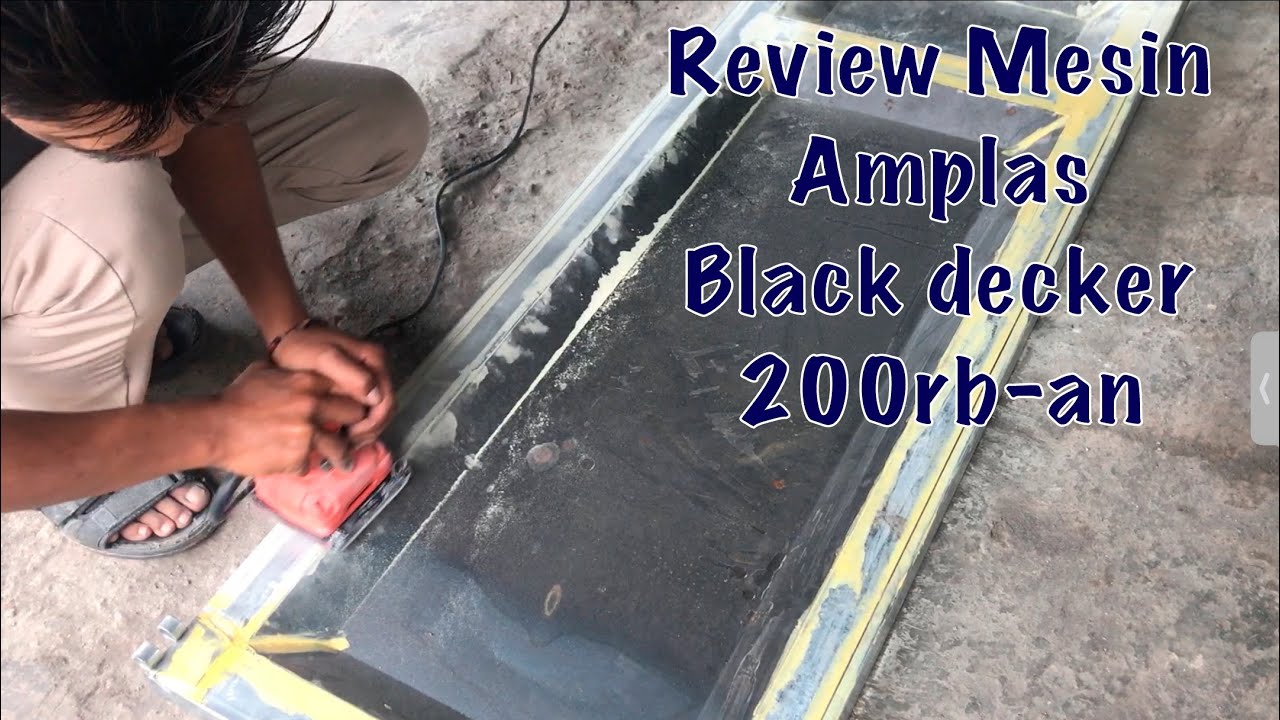 REVIEW MESIN AMPLAS MURAH PADA BESI HOLLOW | BLACK DECKER  BS200