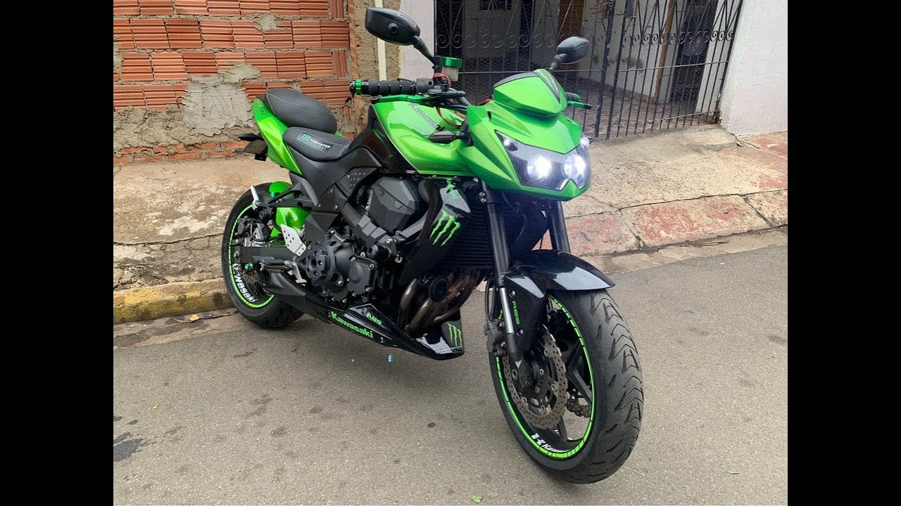 z750 custom ,indicador de marcha,sistema de video,farol retrofit......