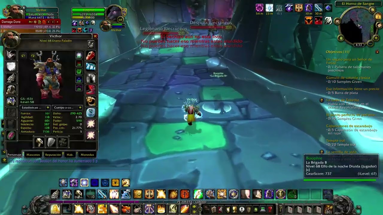 Paladín Shockadin. Leveo. RDF - ROL ALEATORIO. WoW 3.3.5. Wow Patagonia. #18 Victhor.