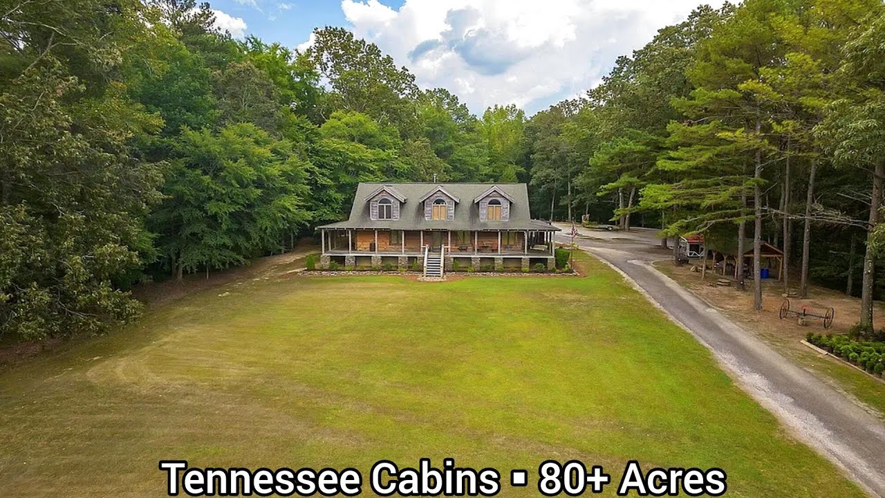 Tennessee Cabins For Sale | 80+ Acres | Tennessee Land For Sale | Pastures | Modern Log Homes