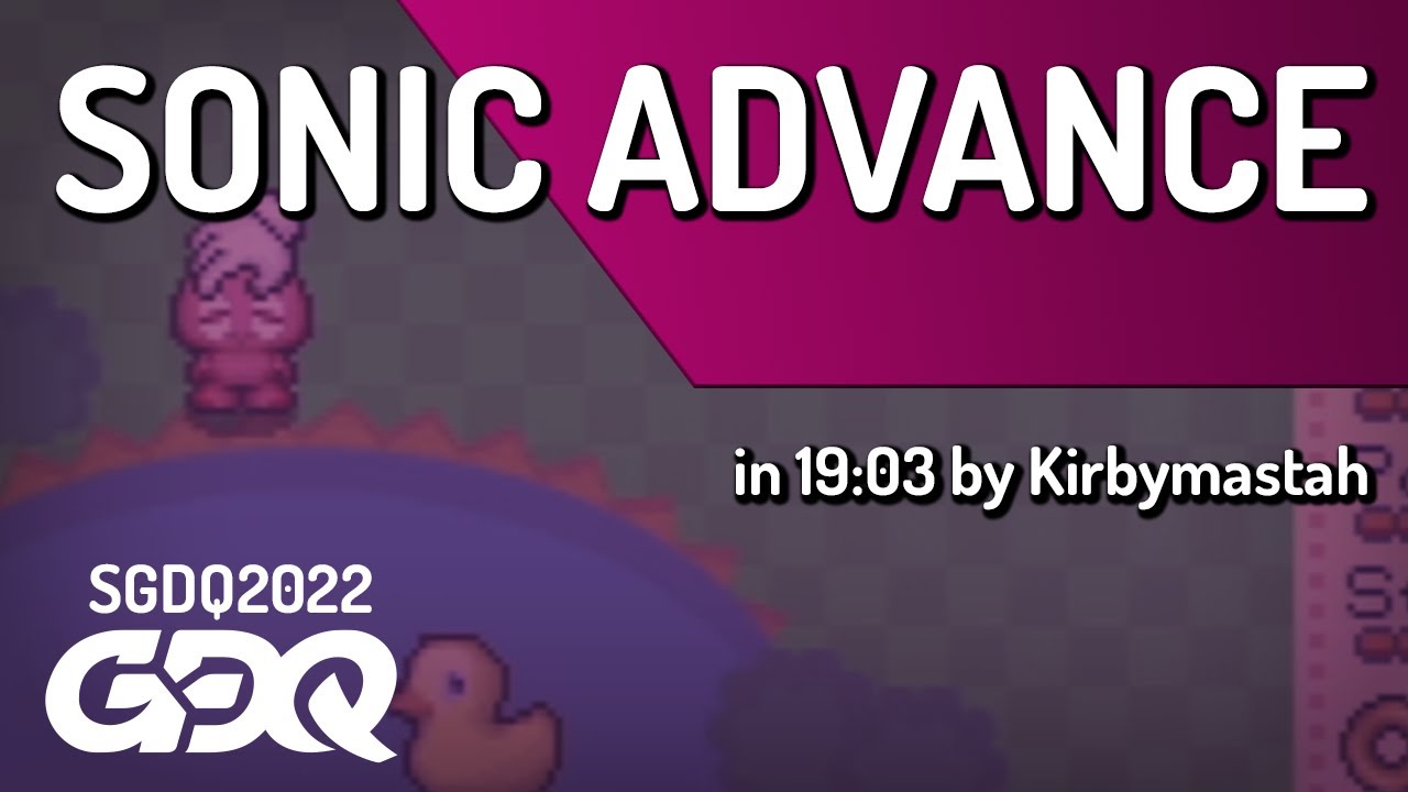 Sonic Advance by Kirbymastah in 19:03 - Summer Games Done Quick 2022