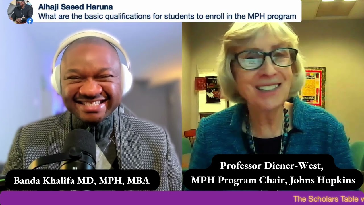 MPH Program Chair from Johns Hopkins Reveals Admission Requirement