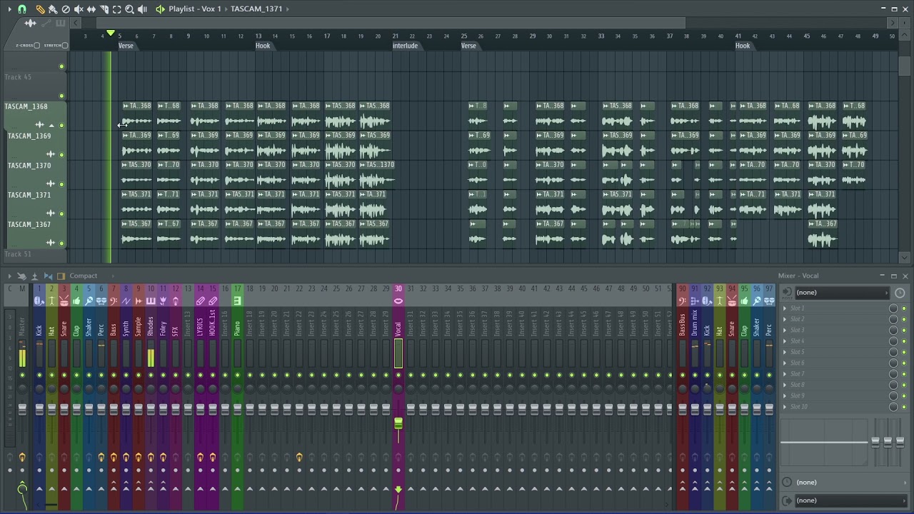 [ASMR] Mixing Indie Vocals in FL Studio 20