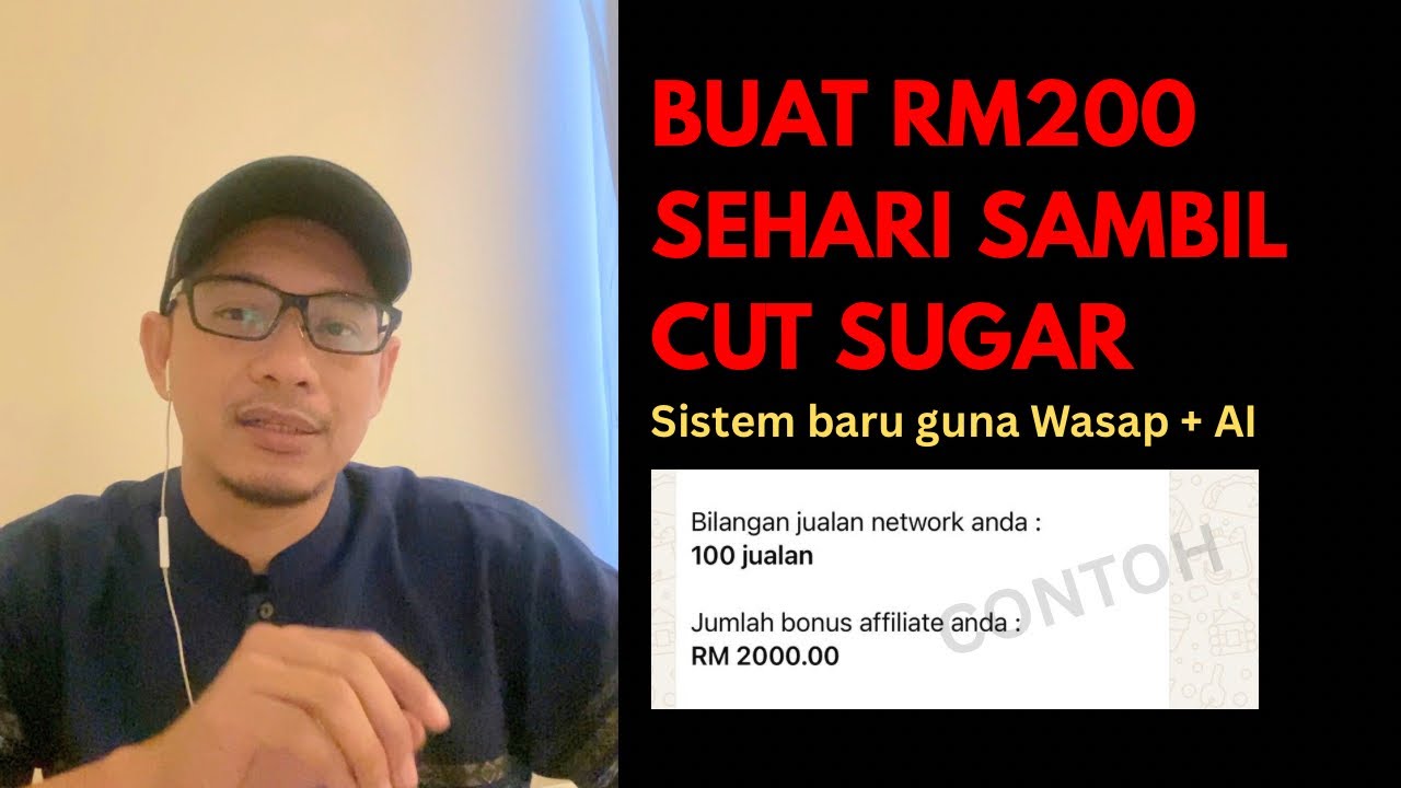 Buat Duit RM200 Sehari Sambil Cut Sugar 