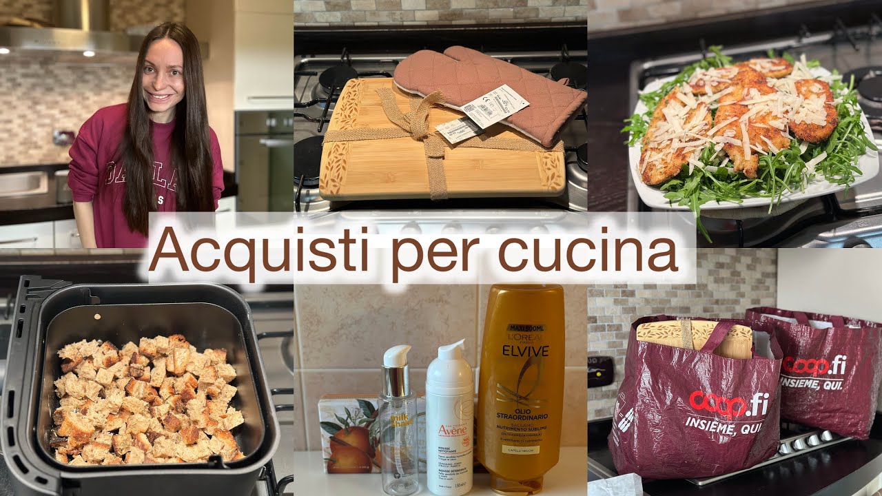 Acquisti per cucina | La spesa | Pollo impanato a 2 modi | barattoli vuoti di buoni prodotti 🤍✨