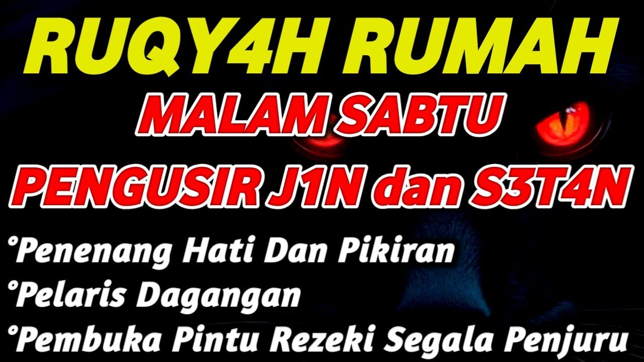 R7QY4H MALAM SABTU – PENENANG HATI DAN PIKIRAN - PEMBUKA PINTU REZEKI | PENYEJUK HATI & PIKIRAN