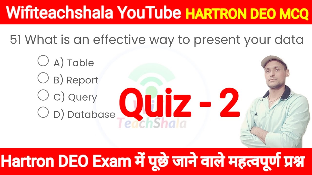 Hartron Data Entry Operator MCQ, HARTRON Exam में आने वाले महत्वपूर्ण प्रश्न Quiz -2