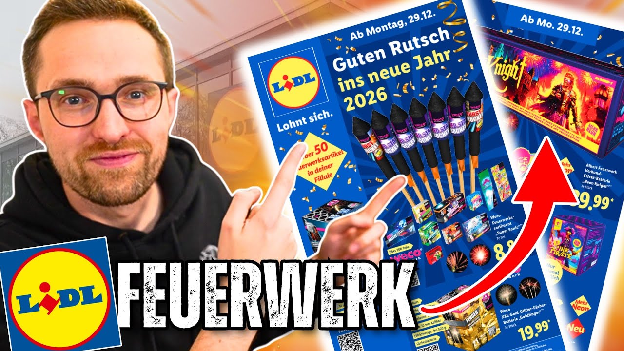 Lidl Feuerwerks-Prospekt 2025/26 🔥 | Alle Neuheiten & ALBERT!!! 😍